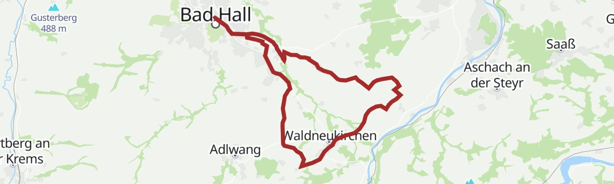 Route map: 352 Radtour "Steyrtalblick"